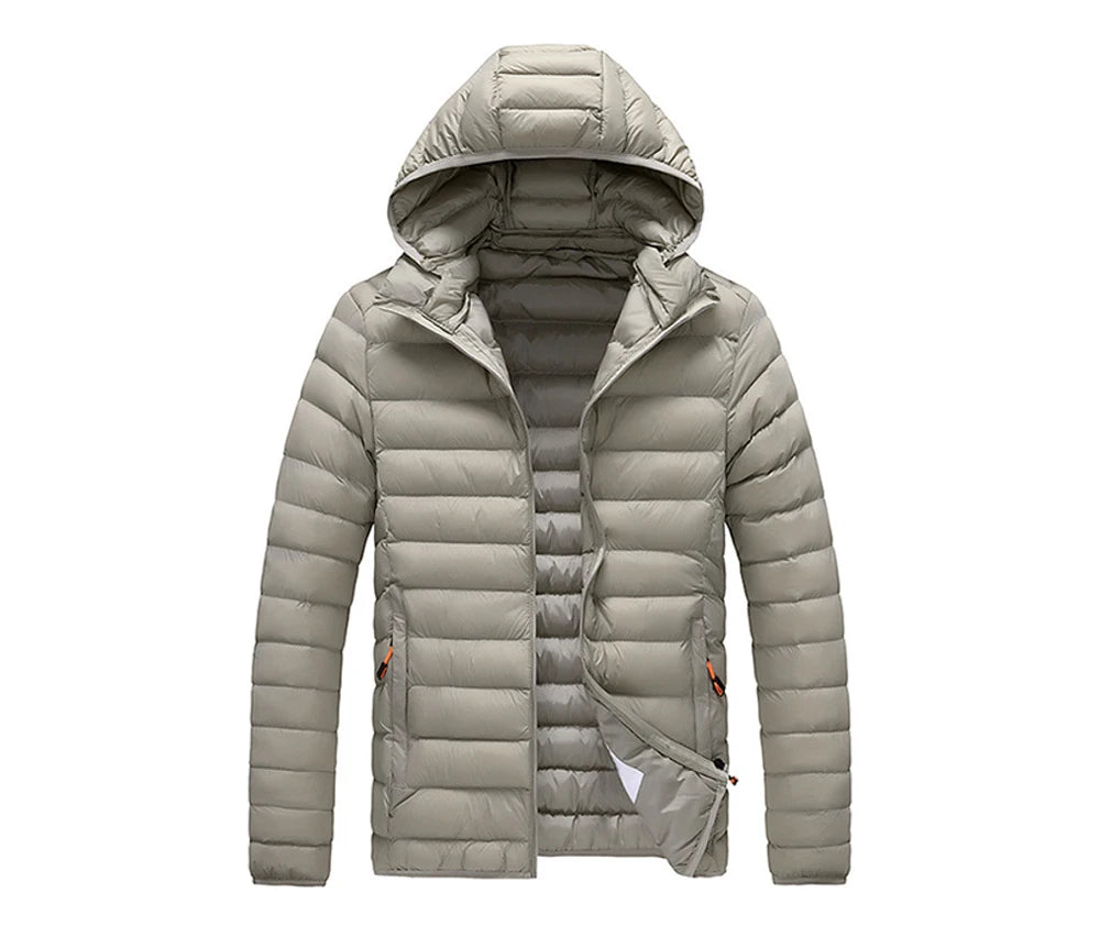 Winter Men's Warm Down Parkas Fashion Men Cotton Thick Hooded Coats Men Windbreaker Snow Thermal Padded Jackets Clothing 8XL