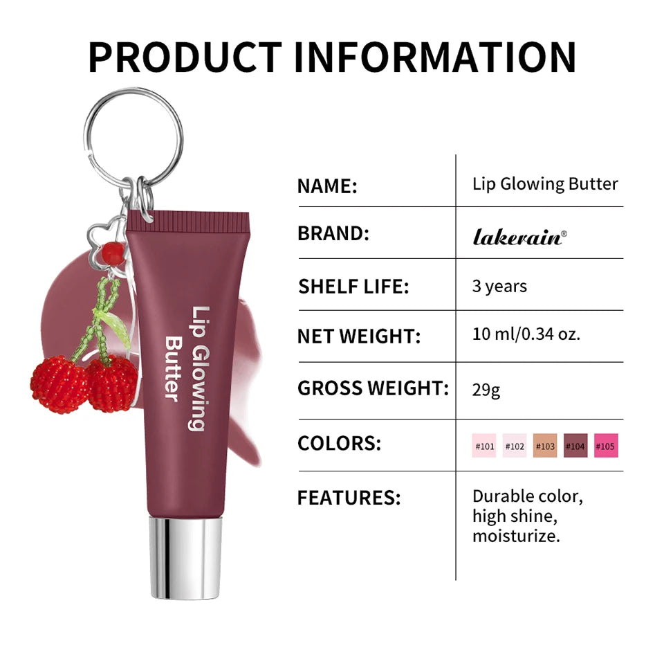 Lakerain Lip Glowing Butter Balm - Moisturizing Lip Treatment 10ml