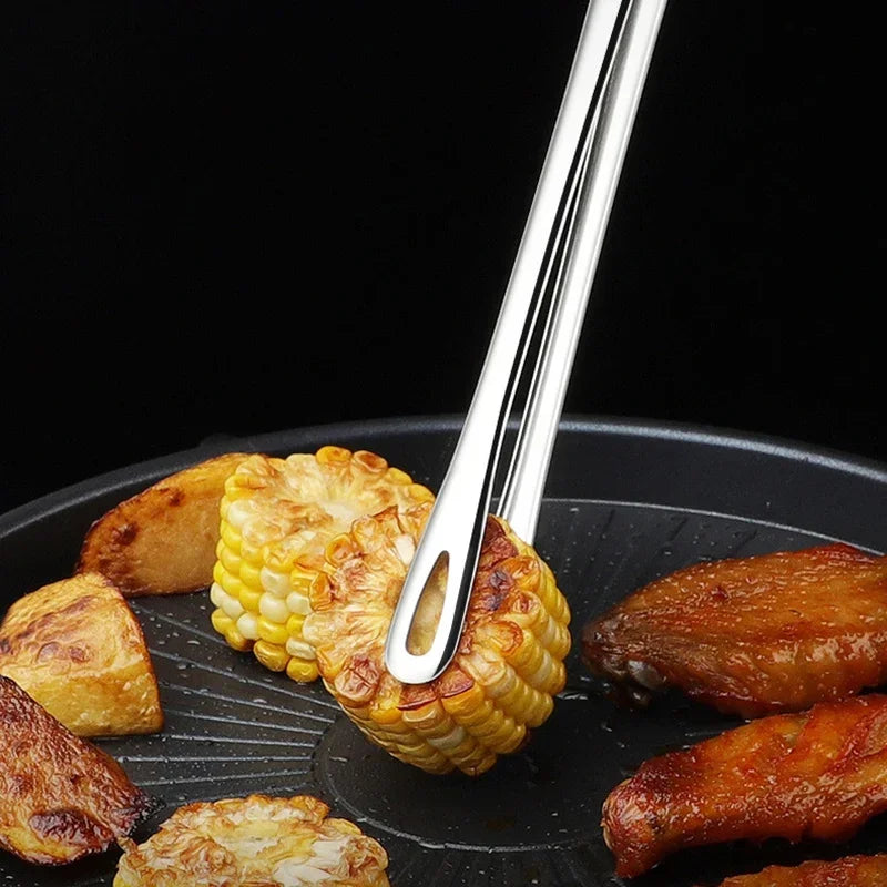 Pinzas de cocina para barbacoa, pinzas de cocina de acero inoxidable, pinzas para ensalada, carne, alimentos, utensilios de buffet, barbacoa, gadgets de cocina