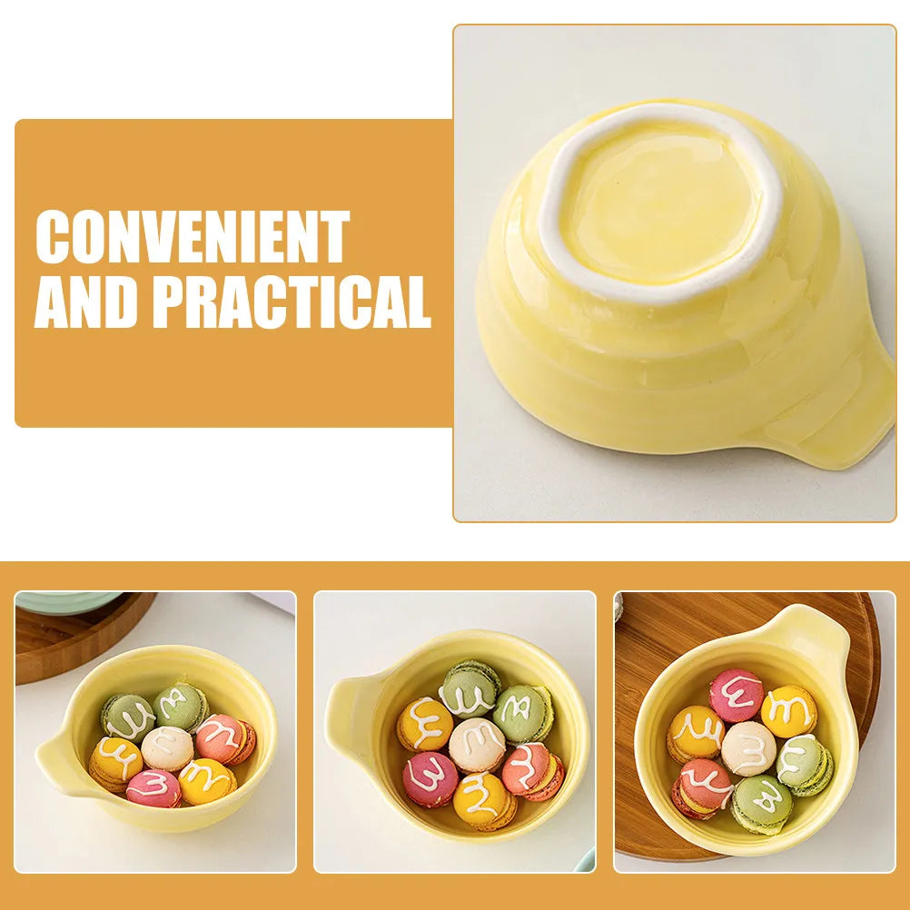 WINOMO Ceramic Small Sauce Bowl - Yellow 4.5" Dipping Dish
