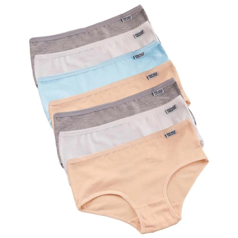 Plus Size Cotton Panties For Women Set Of 7 Comfortable Breathable Briefs M To 4XL