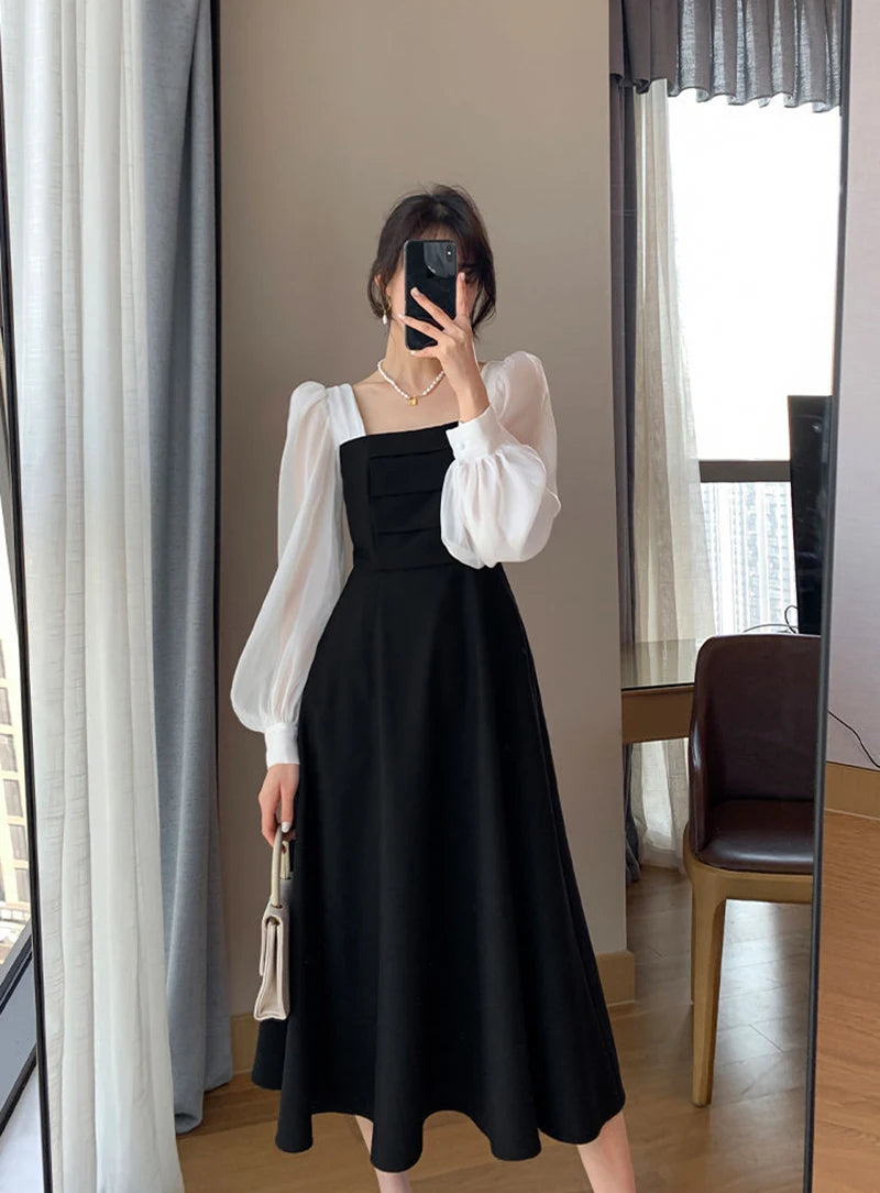 Women's Elegant Chiffon A-Line Dress