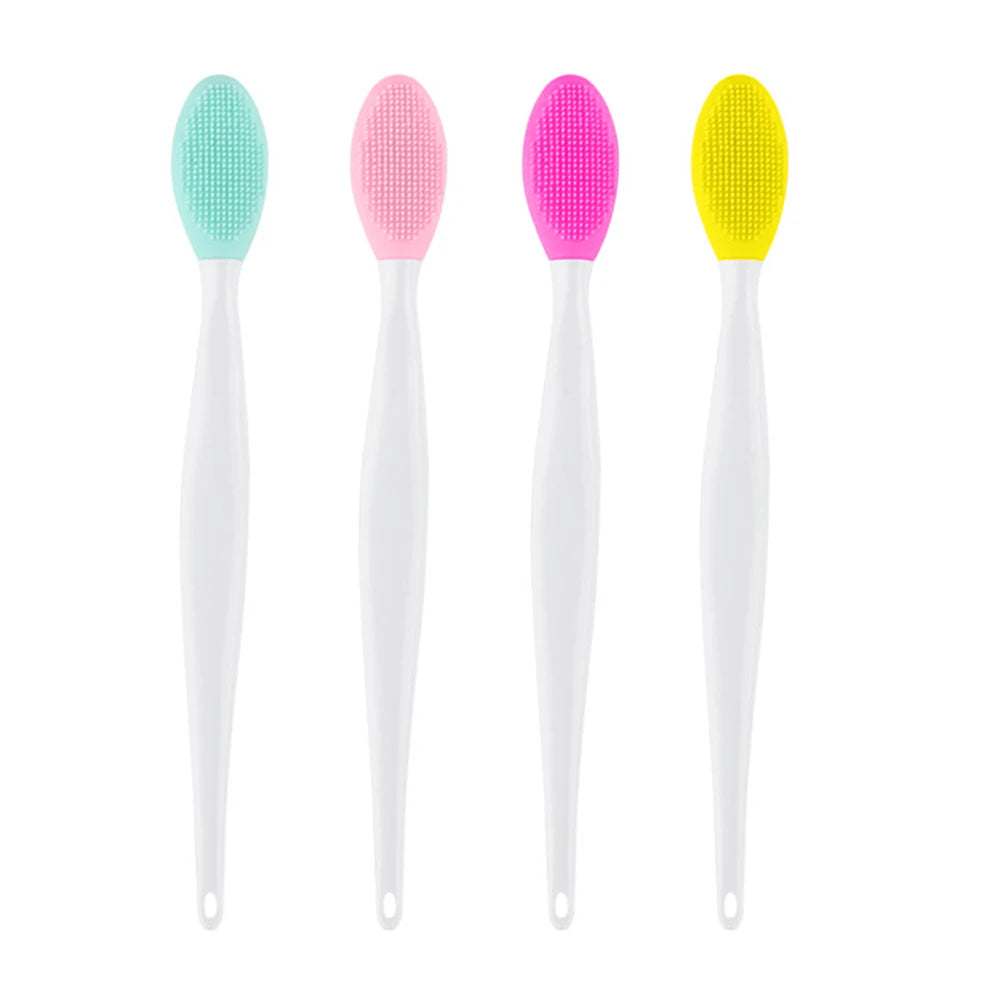 Silicone Facial Cleansing Brush Exfoliating Nose Blackhead Removal Tool With Replacement Heads For All Skin Types