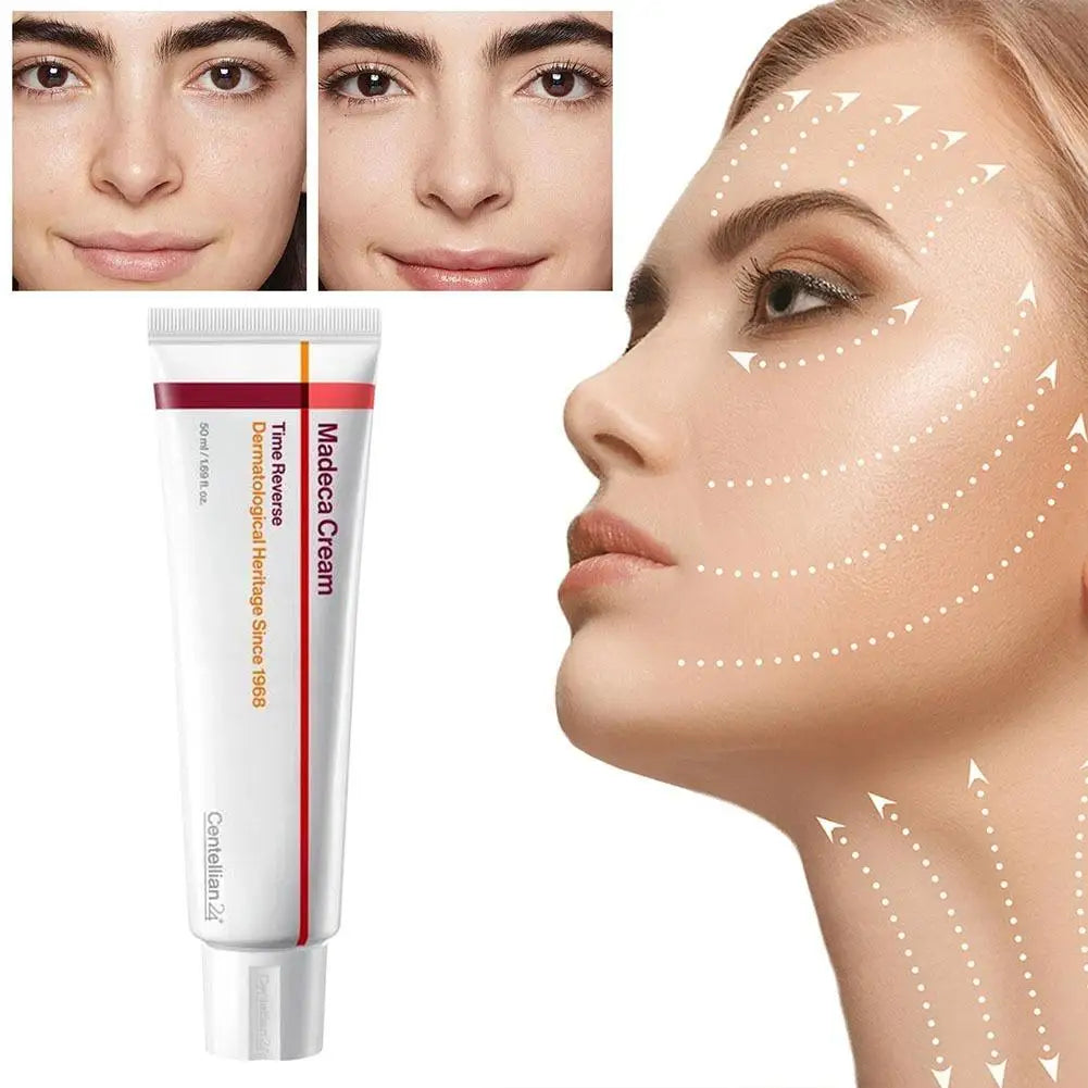 Korean Madeca Cream Collagen Time Reverse Advanced Firms Reduces Wrinkles Fast Absorbing Nourishing Hydrates Skin Care Centella