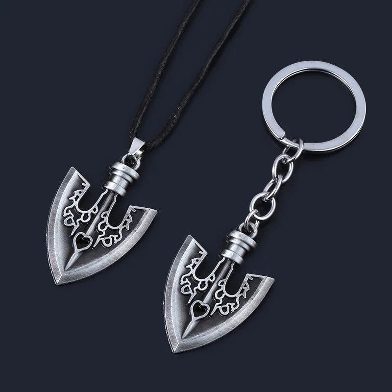 JoJos Bizarre Adventure Keychain Jotaro Kujo Arrow Pendant Metal Charm For Anime Fans Cosplay Gift