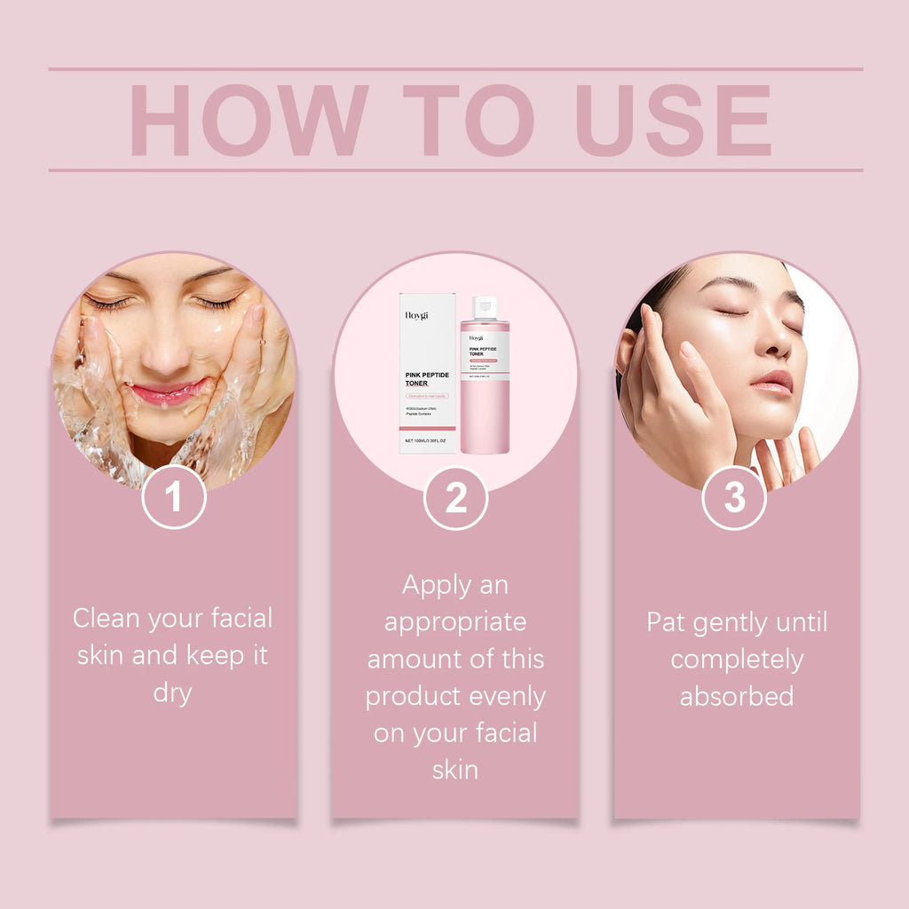 Rose Essence Toner Glowing Skin Soothing Moisturizing Refreshing Conditioning Nourishing Brightening Facial Pink Peptide Toner