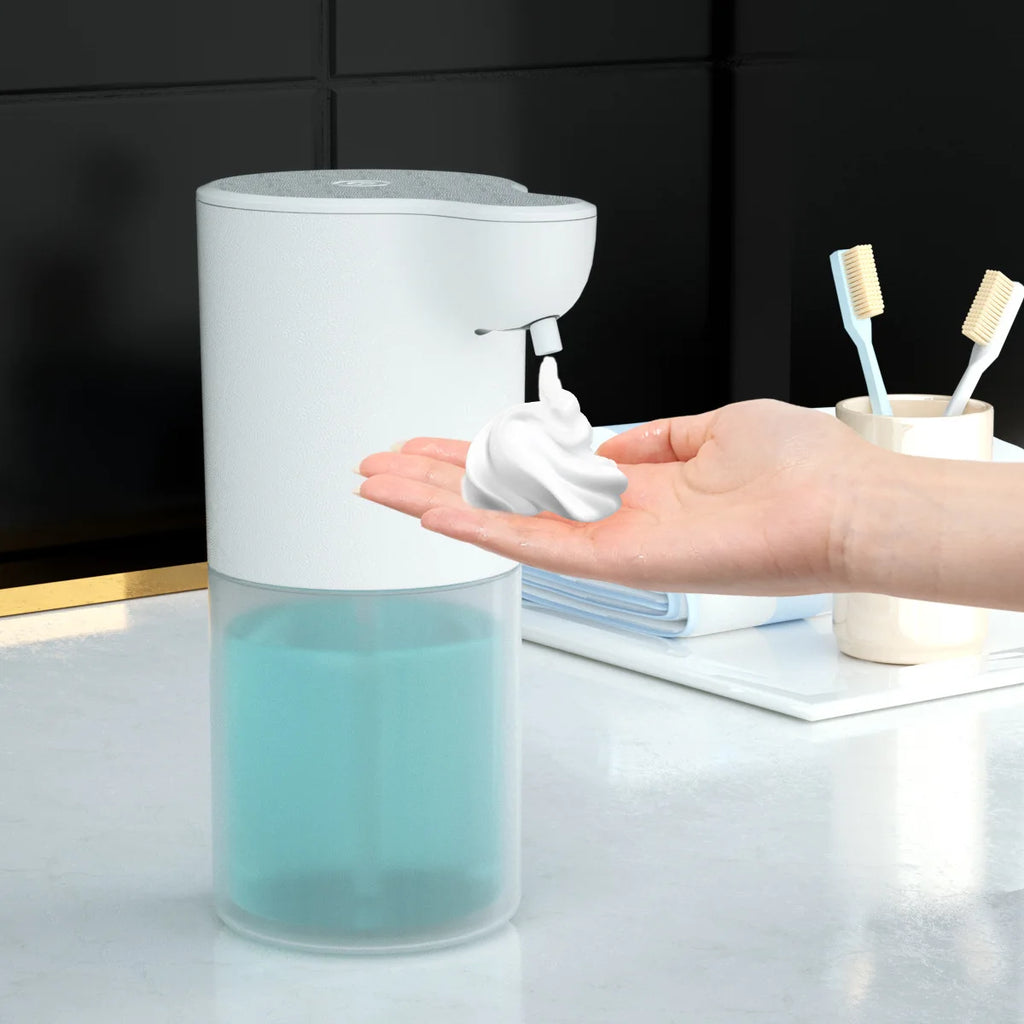 Dispensador de jabón automático sin contacto inteligente infrarrojo con espuma, máquina de espuma de limpieza de manos con inducción USB para cocina y baño