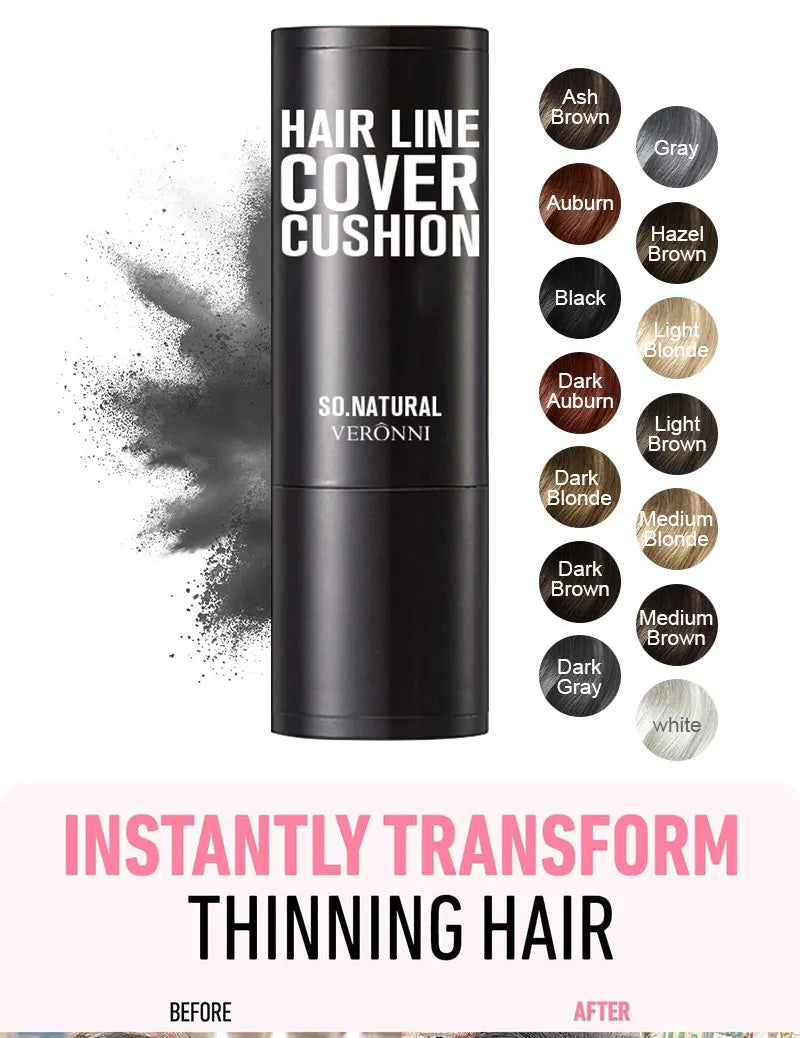 14 Color Temporary Hairline Powder Stick,Waterproof Hairline Filling Powder,Hair Shadow Powder,Hair Shading Sponge Pen