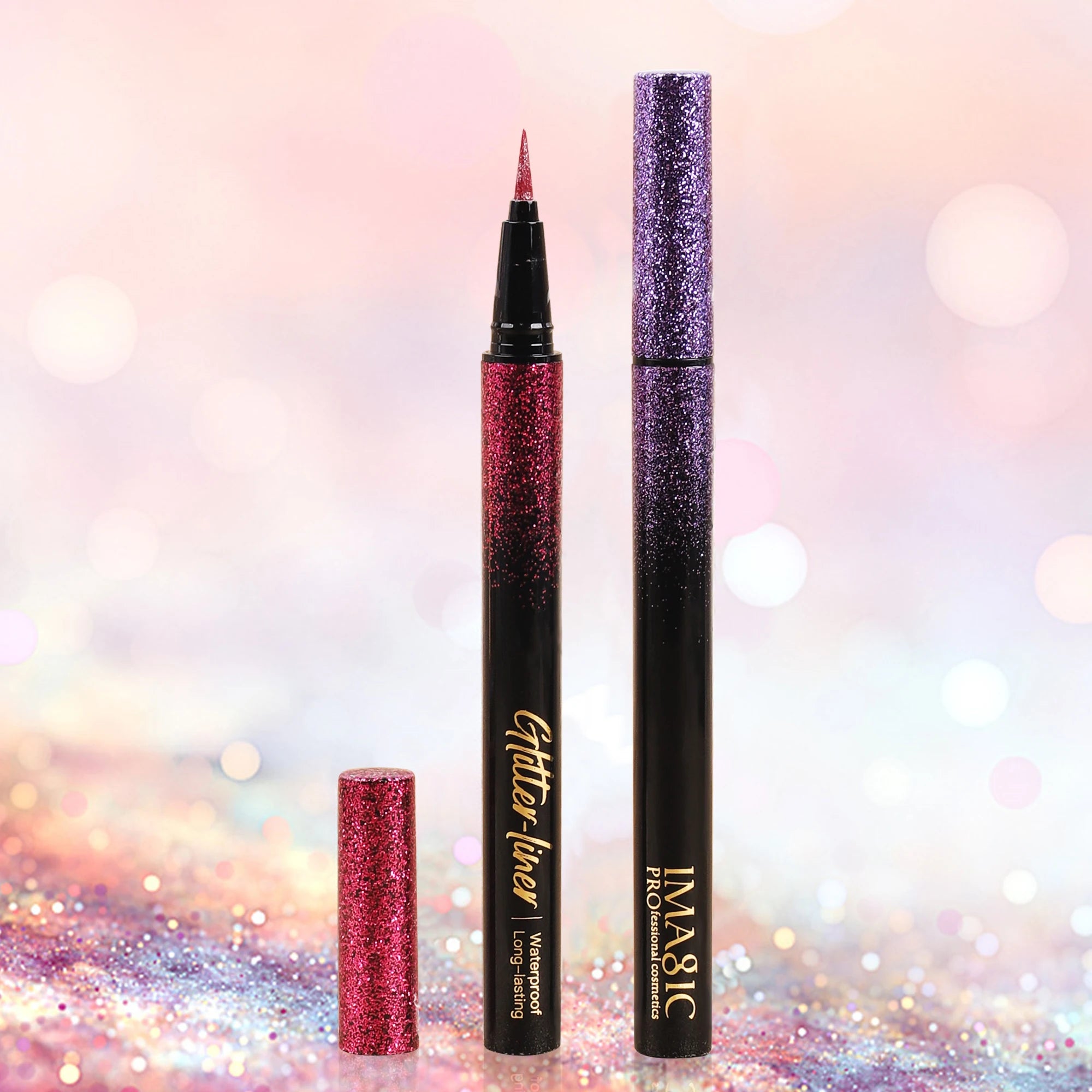 IMAGIC 8 Color Glitter Eyeliner Set Long Lasting Eye Makeup Waterproof Eyeliner Highly Pigmented EY-360