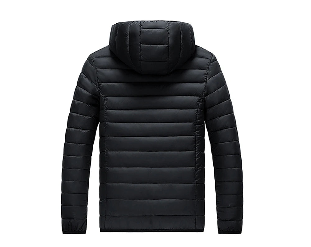 Winter Men's Warm Down Parkas Fashion Men Cotton Thick Hooded Coats Men Windbreaker Snow Thermal Padded Jackets Clothing 8XL