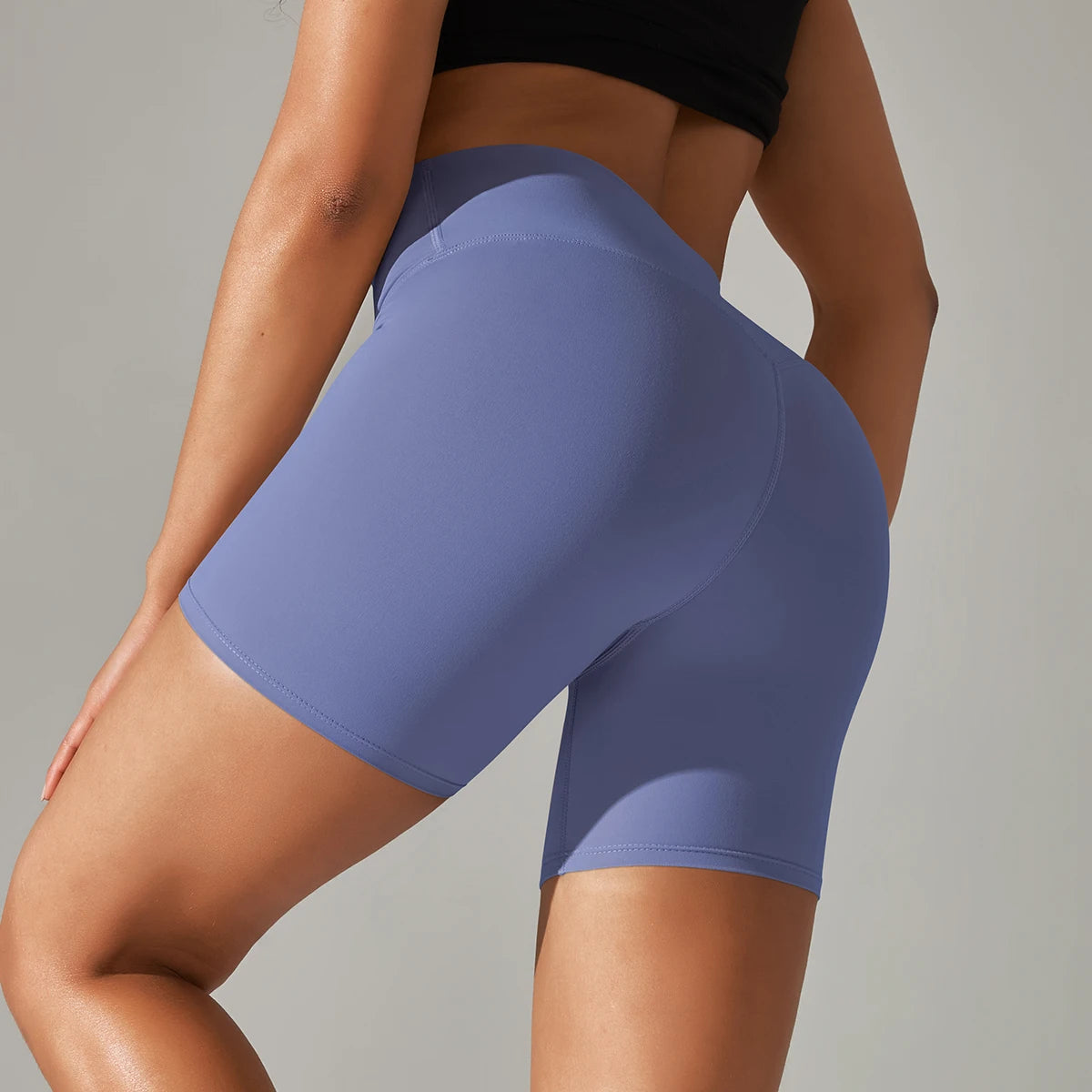 Women'S Sports Short Yoga Legging Shorts Squat Proof High Waist Fitness Tight Shorts Quick Drying Cycling Workout Gym Shorts