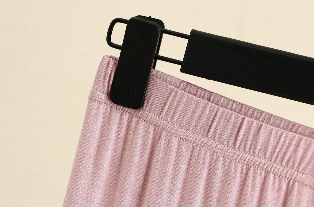 Women's Modal Pajama Pants - Plus Size Elastic Waist Sleep Bottoms