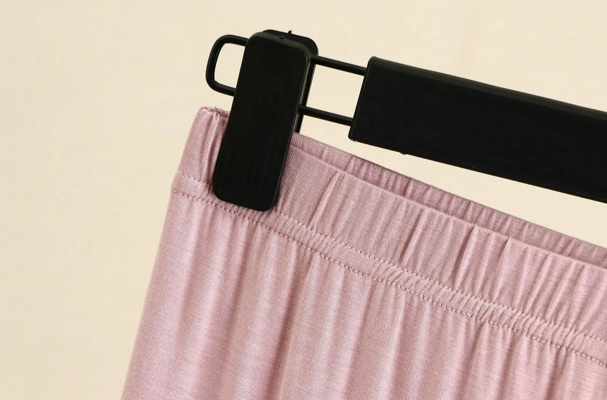 Women's Modal Pajama Pants - Plus Size Elastic Waist Sleep Bottoms