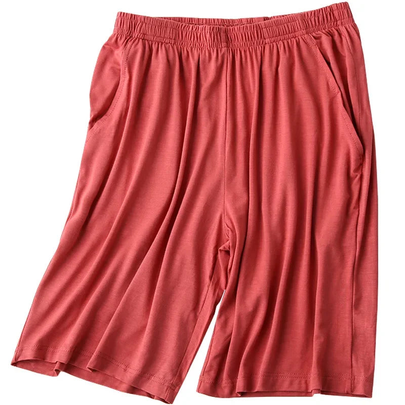 Women's Modal Sleep Shorts - Casual Loose Lounge Pajama Bottoms