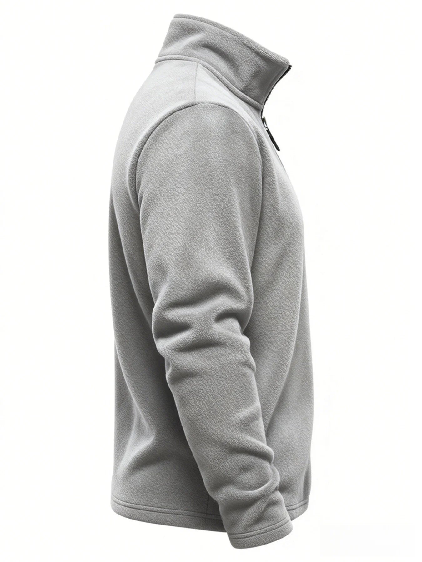 Men's 3-Piece Set of Fleece-Lined Casual Sweatshirts with a Simple Stand-Up Collar and Zipper Design - Stylish Solid Color Tops That Are Warm and Comfortable - Perfect for Everyday Wear in Autumn and Winter