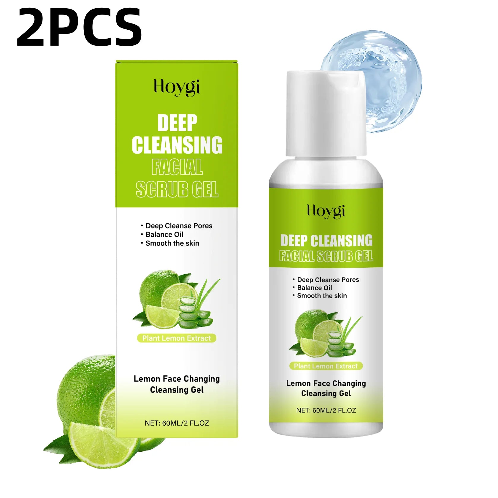 Facial Exfoliating Gel Mild Moisturizing Non-Drying Facial Skincare Treatment Hydrating Pore Refining Smooth Skin Exfoliating