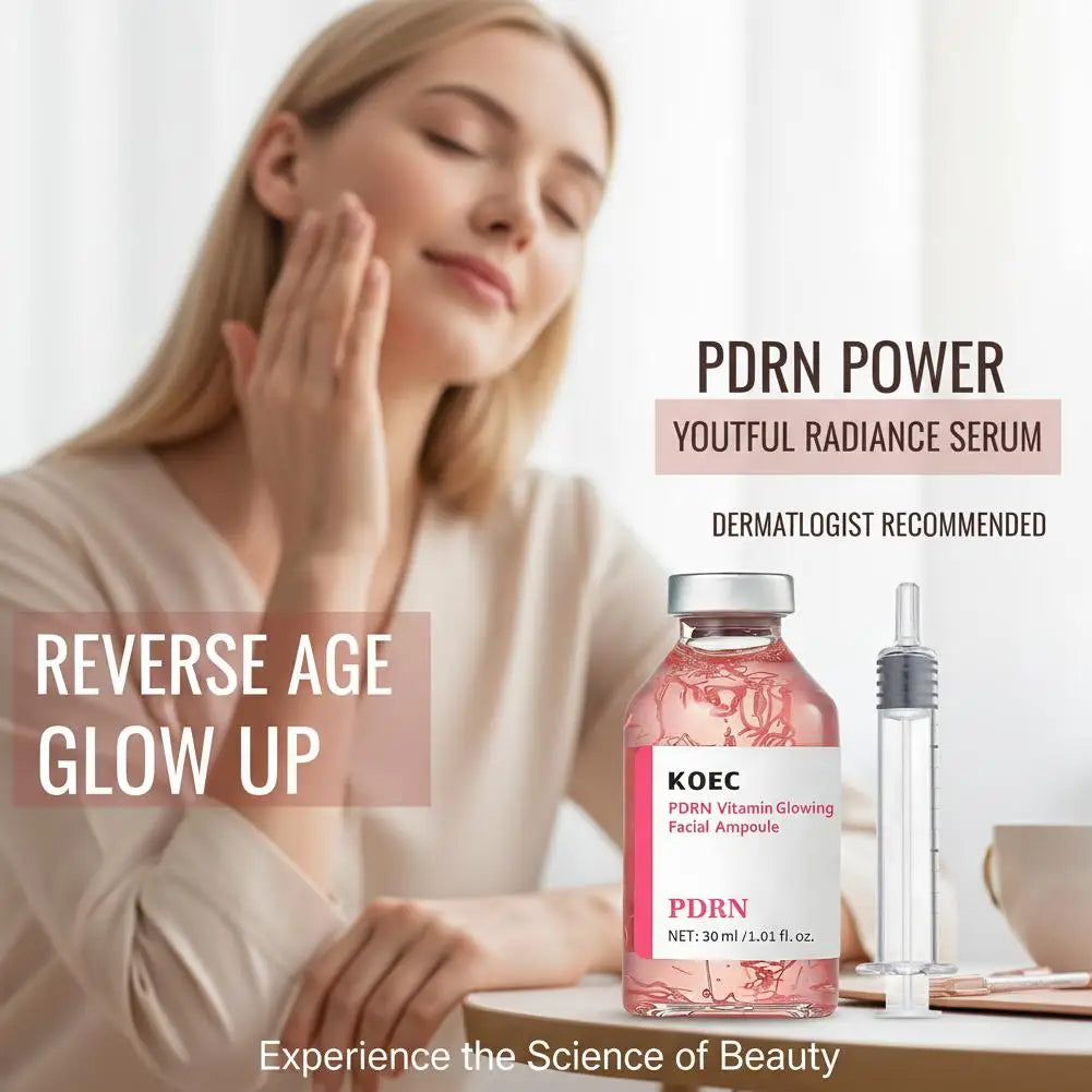 PDRN Salmon DNA Serum Ampoule Repair Renew Skin Brighten Tone Facial Essence Hydrating Nourishing Firming Skin Care Treatment