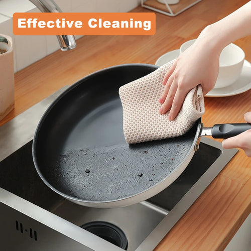 Cotton Dish Towels Soft Absorbent Honeycomb Weave Kitchen Cloth For Home Cooks Everyday Kitchen Cleaning