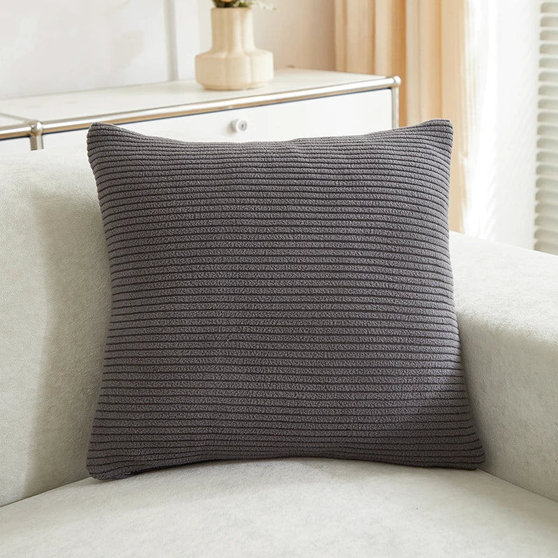 Soft Stripted Jacquard Throw Pillow |Home Decor