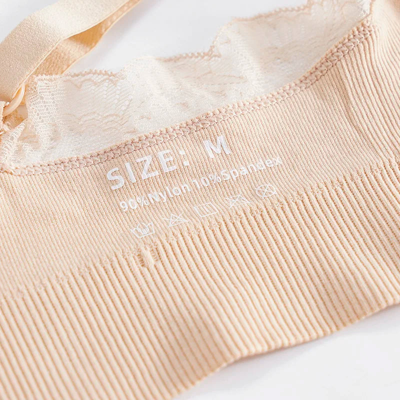 New Wireless Front Open Nursing Bra Soft Lace Breathable Seamless Maternity Breastfeeding Bras Maternal Support For Pregnant