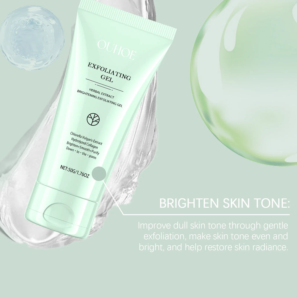OUHOE Exfoliating Peeling Gel - Deep Cleaning Facial Scrub, 50g