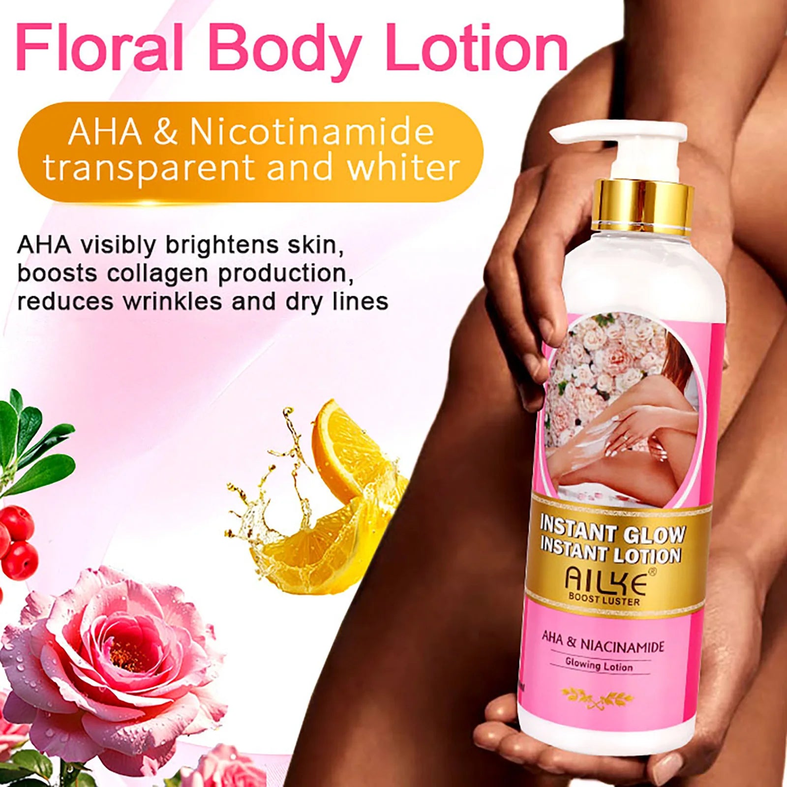 AILKE Natural Skin Brightening Set for All Skin Types, Cleaning, Dark Spots and Acne Removal, Boost Radiance, Organic, Vegan
