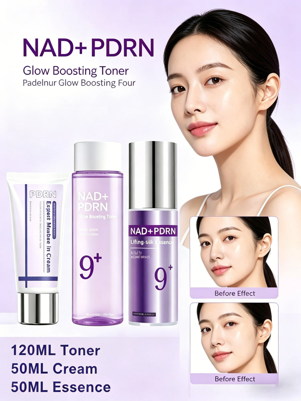 Sauvasine NAD+ PDRN Glow Boosting Toner - Firming & Hydrating 120ml