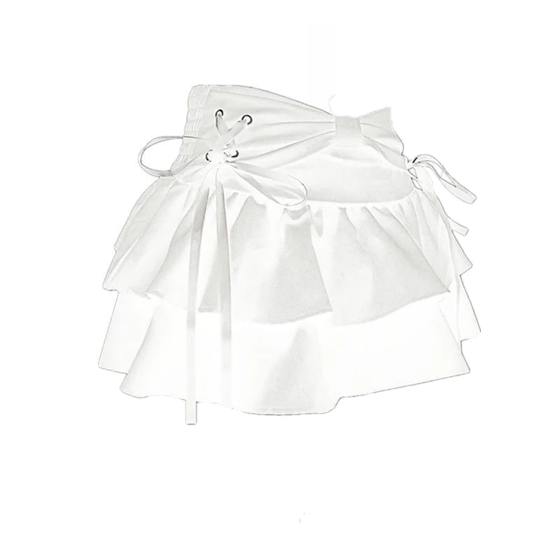 New Fashion Women Hot Girl Sweet Kawaii Bow Vintage Y2k Clothes American Streetwear Sexy Summer A-line Gothic Mini Denim Skirts