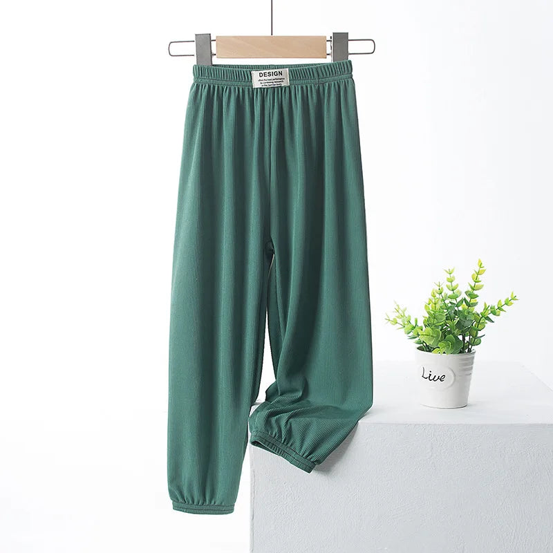 Children's Mosquito Repellent Pants Ice Silk Loose Wide Leg Casual