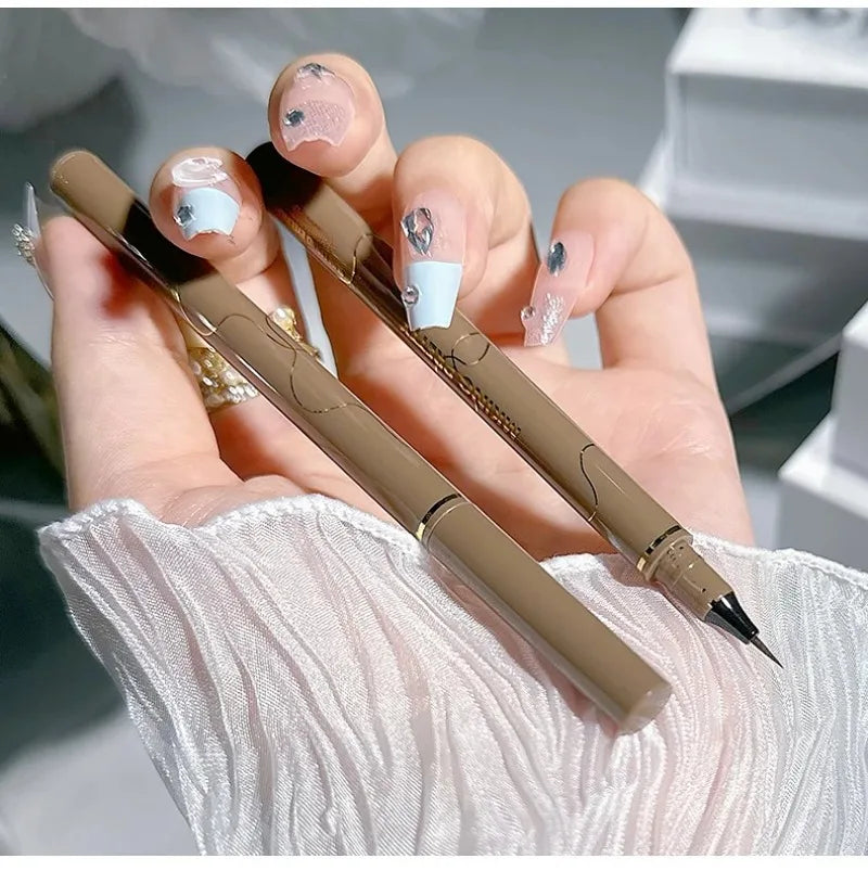 0.005mm Waterproof Liquid Eyeliner Matte Long Lasting Quick Dry Ultra-thin Eyeliner Lower Eyelash Pen Non Smudging Korean Makeup