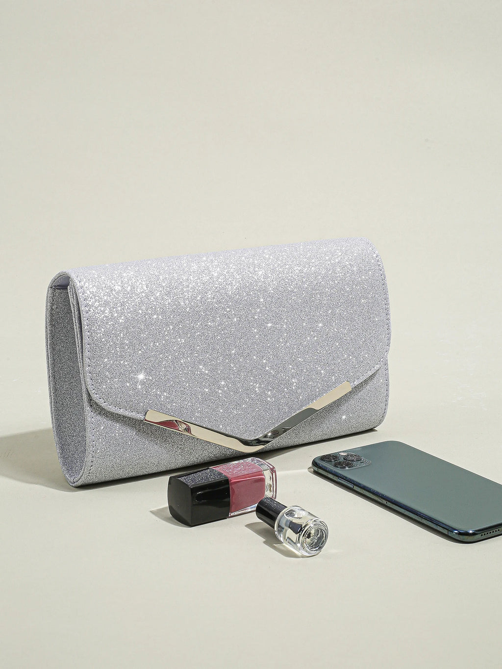 Clutch Purse Evening Bag for Women, Glitter Evening Envelope Handbag With Detachable Chain for Wedding and Party