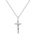925 Sterling Silver Cross Pendant Necklace Minimalist Letter Dainty Jewelry For Women'S Girls Daily Wear Birthday