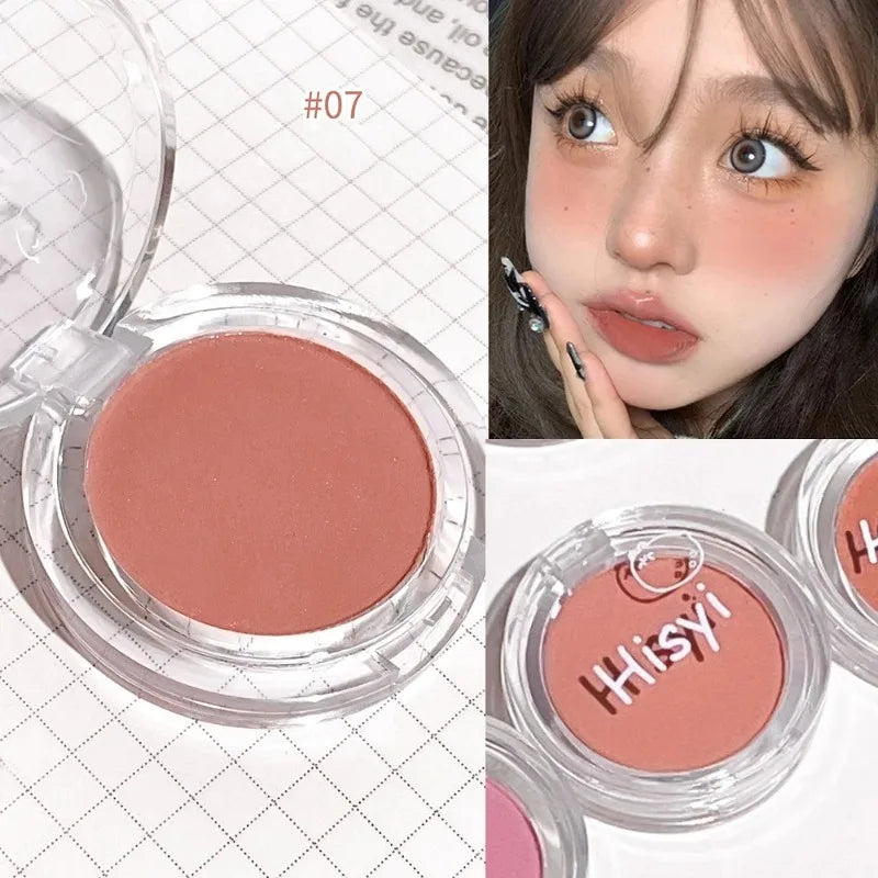 Monochrome Blush Palette Matte Natural Cheek Color Orange Girl Blusher Powder Brightening Facial Contouring Makeup Rouge Powder