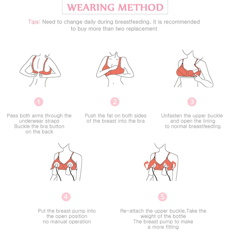 Hand Free Pumping Nursing Bra Breastfeeding Maternity Bras Women For Breast Special Underwear Pregnancy Clothes Can Wear All Day