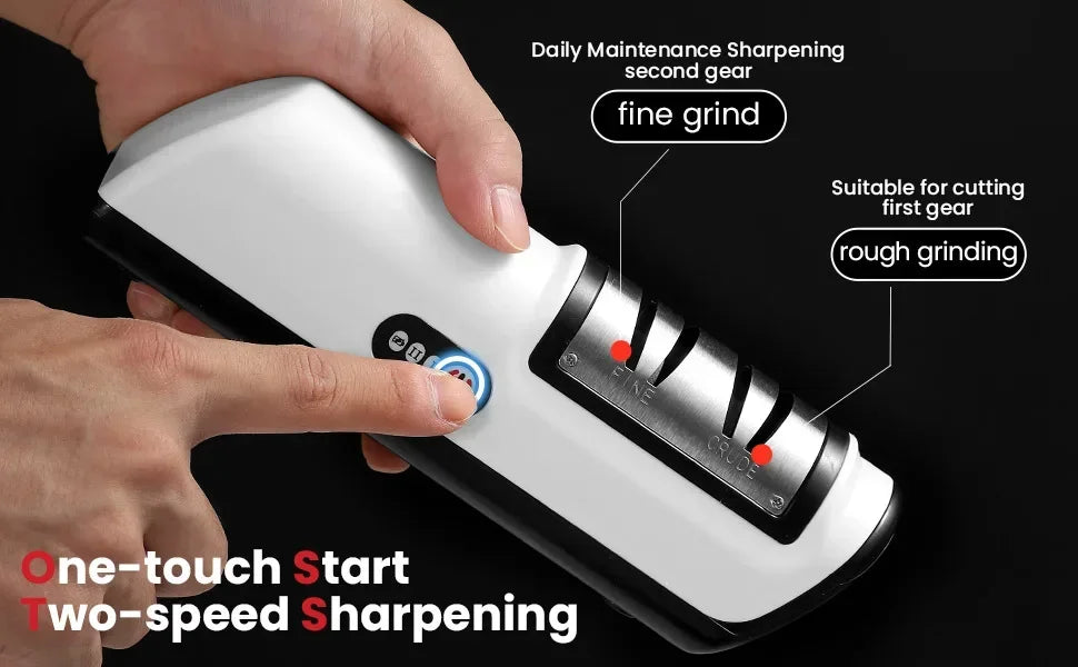 Afilador de Cuchillos Eléctrico de Cocina, Multifuncional Automático Profesional de 4 Velocidades, Accesorios de Cocina
