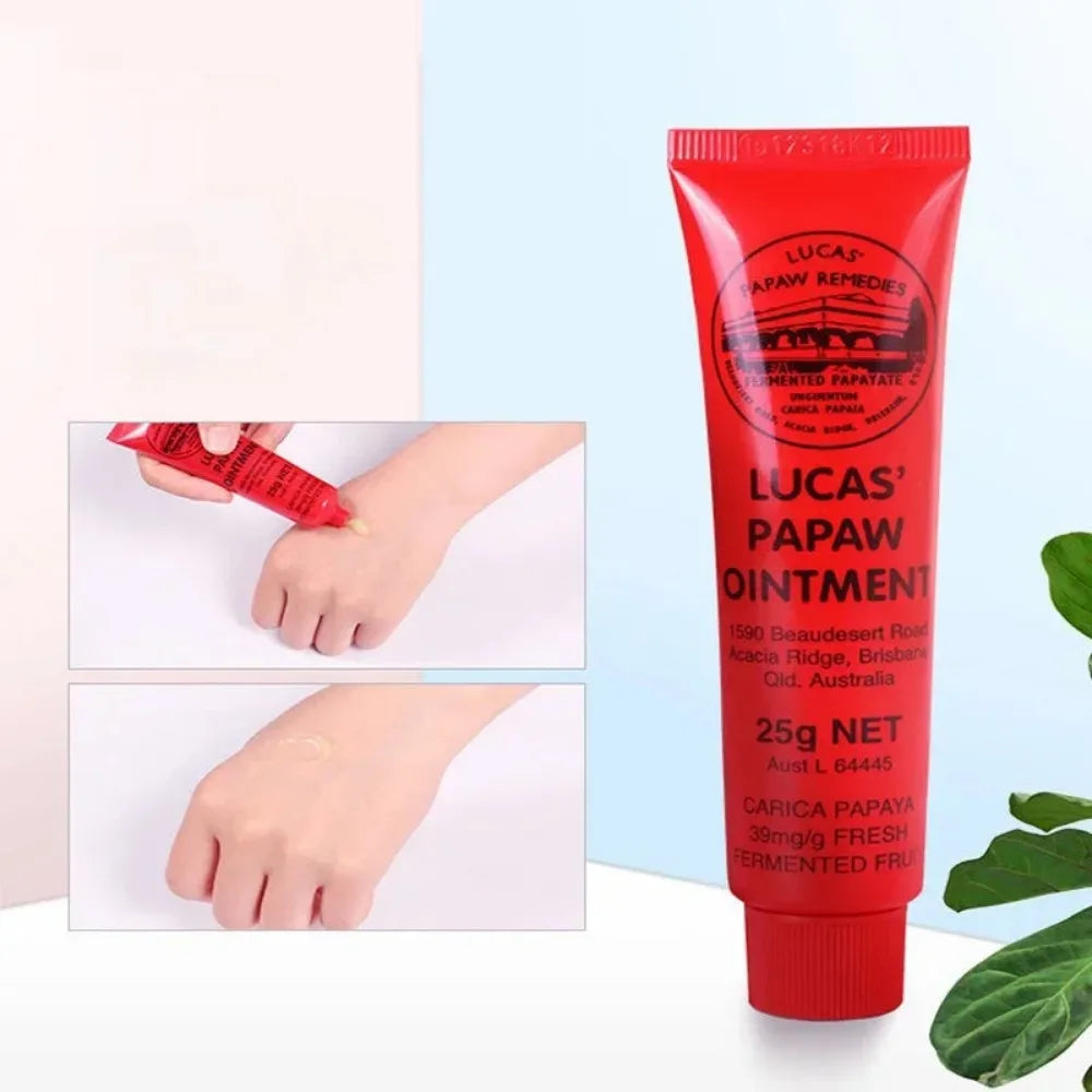 Face Care Lucas Papaw Ointment Balm Lipstick Moisturizing Anti Drying Multifunctional Hydrating Universal Cream Lip Balm Oil 25G