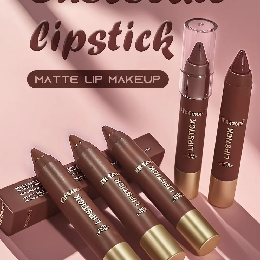 Fine Tip Lip Sexy Brown Red Lipstick Liner Pen Soft Mist Matte Lip Crayon Pencil Lip Contouring Lipliner Outline Tint Cosmetic