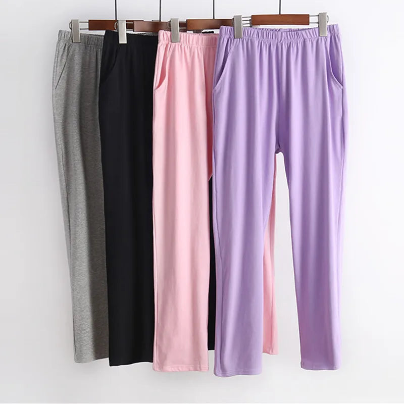 Fdfklak Women's Cotton Sleep Bottoms - Casual Pajama Pants M-3XL