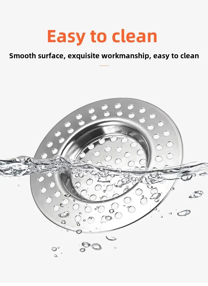 Kitchen Sink Mesh Filter Stainless Steel Drain Mesh Protects From Clogging Kitchen Fittings