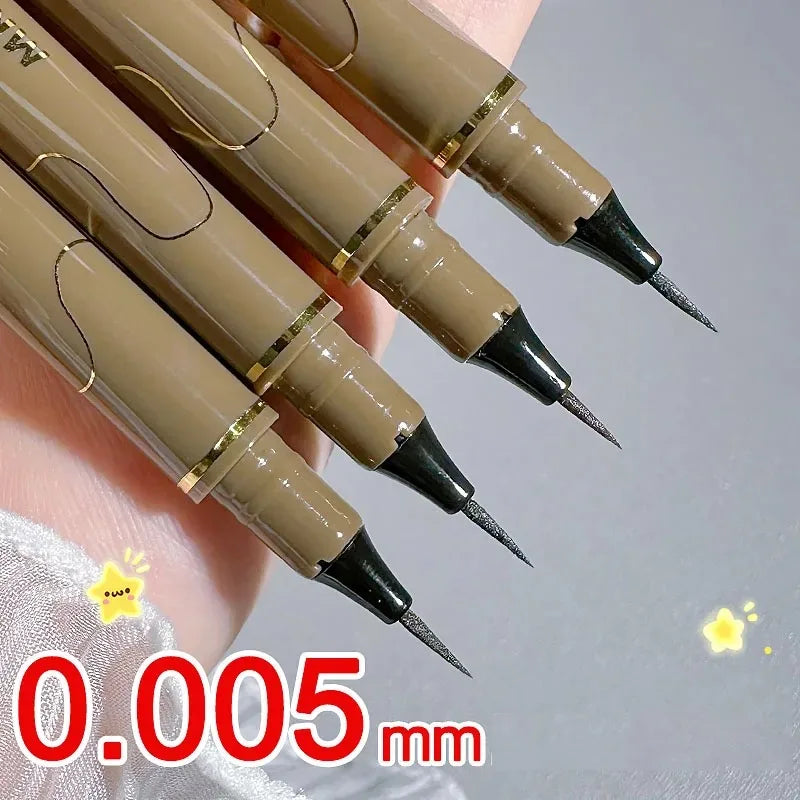 0.005mm Waterproof Liquid Eyeliner Matte Long Lasting Quick Dry Ultra-thin Eyeliner Lower Eyelash Pen Non Smudging Korean Makeup