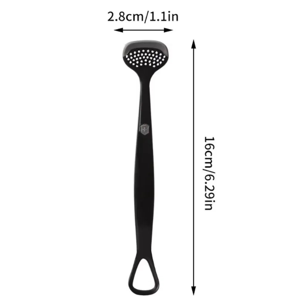 Triple Effect Tongue Scraper Silicone Brush Oral Cleaning Brush Fresh Breath Reusable Tongue Scraping Brush Halitosis Clean
