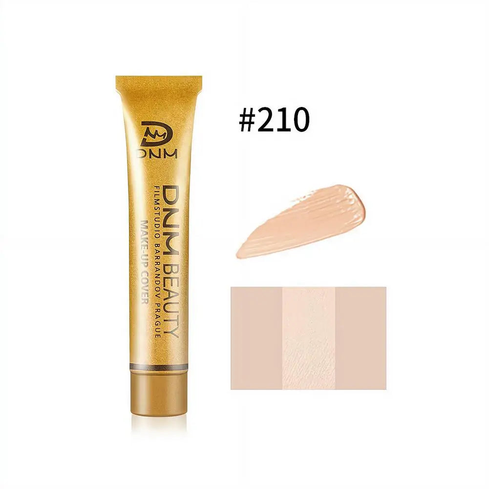 30g Small Gold Tube Concealer Liquid Foundation Makeup Waterproof Lasting Cover Acne Mark Scar Tattoo Super Coverage Concealer
