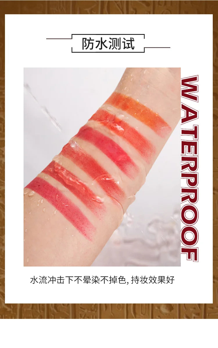 AGAG Magic 6 Colors Lipstick Double Tube Mist Waterproof Non-stick Cup Moisturizing Easy To Use Long-lasting Cosmetics Makeup
