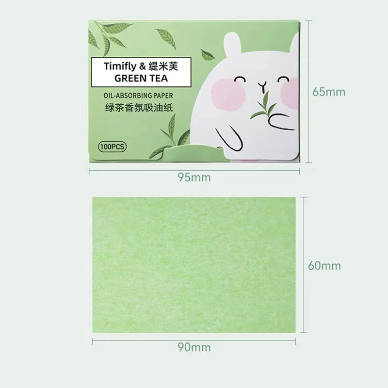 100pcs Fragrance Facial Oil Absorbing Paper facial absorbent paper Face Oil Absorbing Sheets Makeup Tools Skin Care for Women