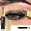 Dual Color Eyeshadow Stick Waterproof Glitter Metallic Shadow Long Lasting For Bold Eye Looks