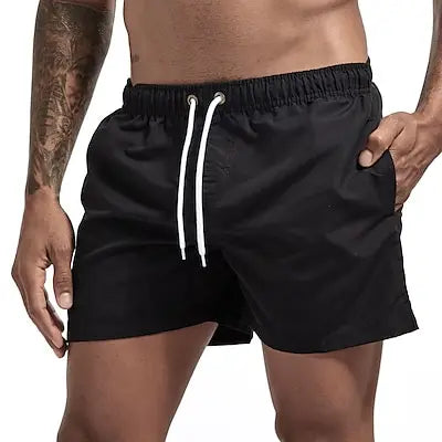Men'S Swim Shorts Swim Trunks Quick Dry Board Shorts Bathing Suit Breathable Drawstring With Pockets For Surfing Beach Summer