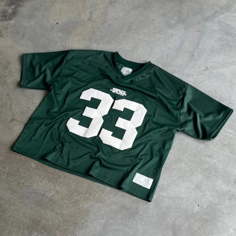 Y2K Retro Jersey Quick Dry Breathable Mesh T Shirt Men Women'S Street College Sports Wear Oversized Unisex Football Training Wear