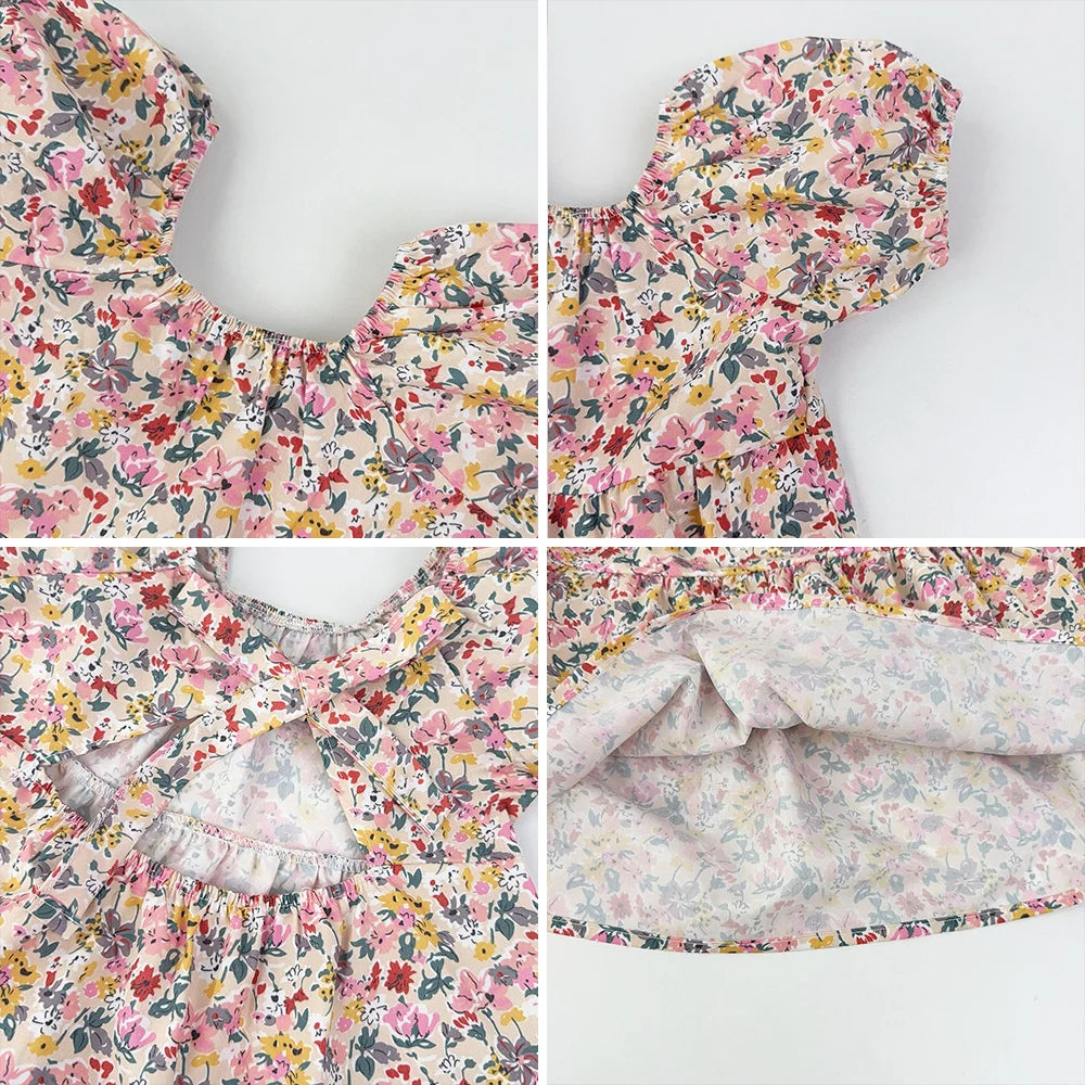 Bear Leader Baby Girls Casual Summer Dresses Summer Kids Girl Ruffles Princess Vestidos Children Sweet Korean Style Costume 3-7Y