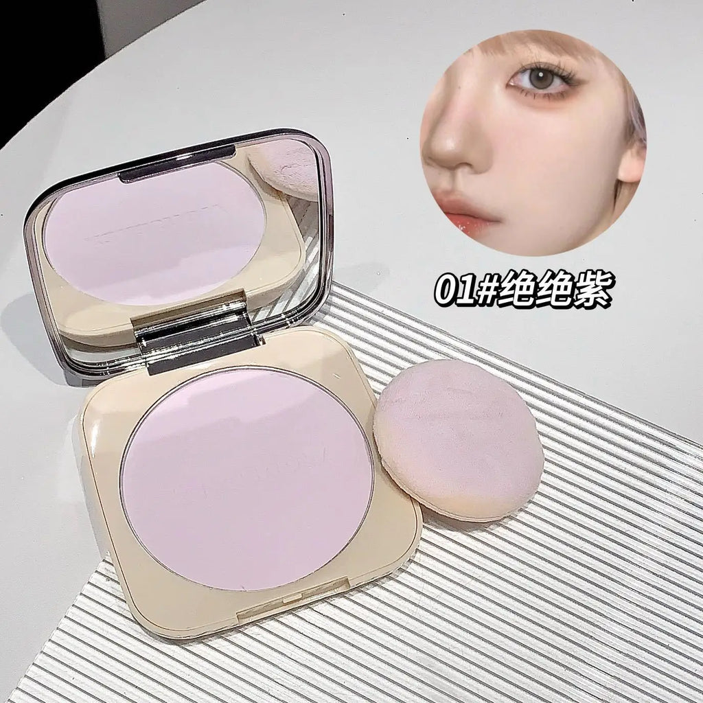 kakashow Setting Powder Oil Control Makeup Setting Brightening Skin Tone Setting Powder With Mirror Compact Portable Makeup
