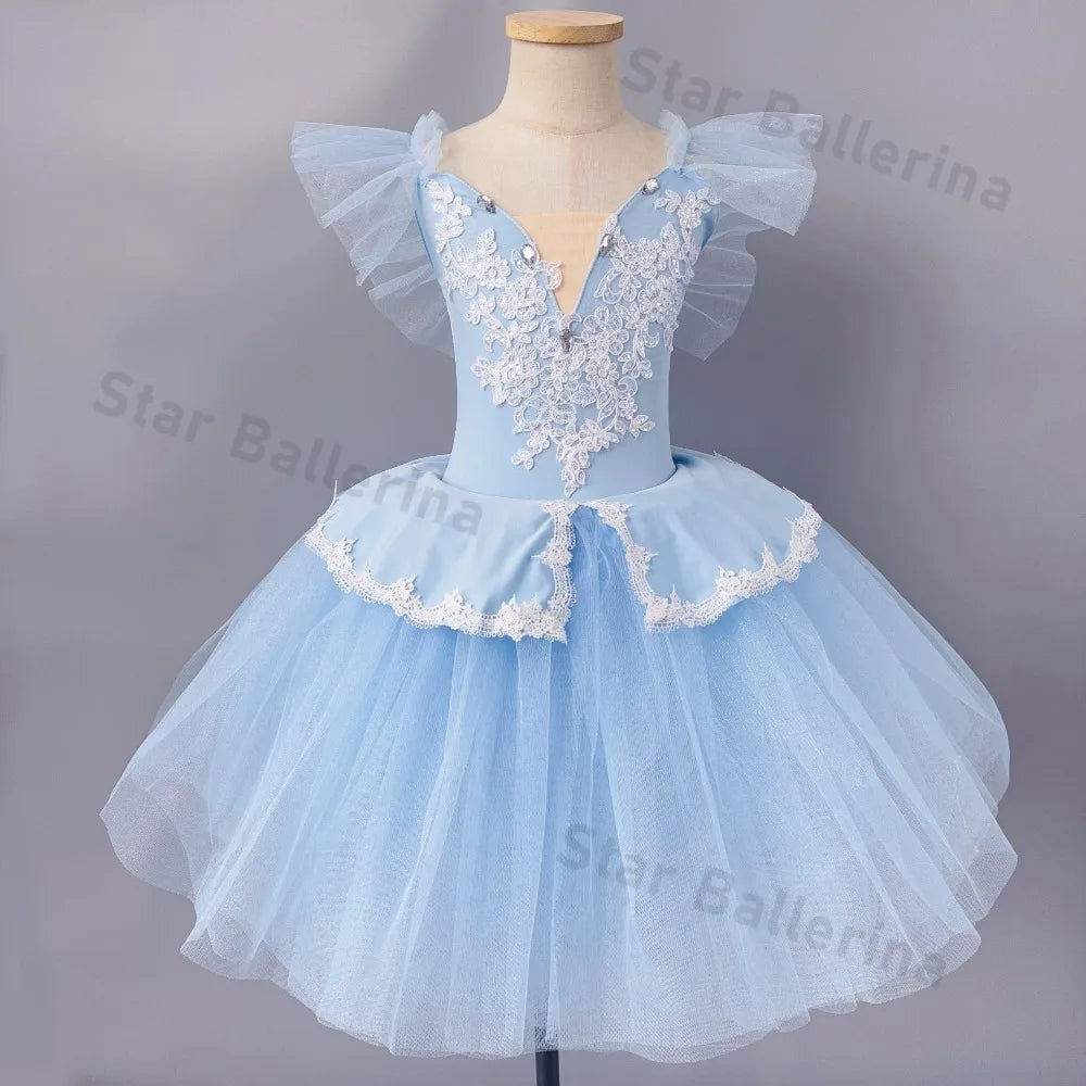 Kids Ballet Tutu Dress for Girls Performance Leotard Stage Costume Dance Wear Party Outfit Princess Fashion Children Clothing
